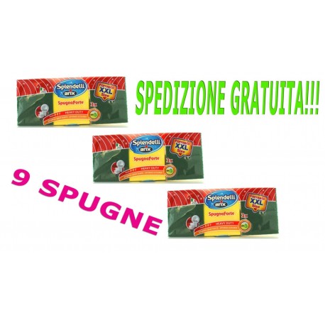 SPUGNA ABRASIVA FORMATO GIGANTE 3 PEZZI