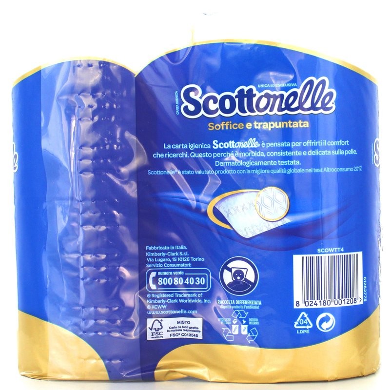 SCOTTONELLE CARTA IGIENICA 4 ROTOLI