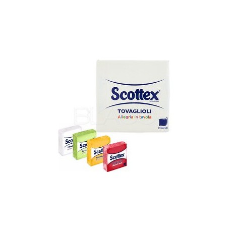 SCOTTEX TOVAGLIOLI 33X33 2 VELI 33 PEZZI COLORATI