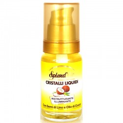 SPLENDOR CRISTALLI LIQUIDI RISTRUTTURANTE ILLUMINANTE SEMI DI LINO E OLIO DI COCCO 50 ML