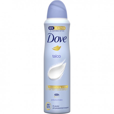 DOVE DEODORANTE TALCO PROFUMO DI TALCO 48H 3 X ACTION SPRAY 150 ML