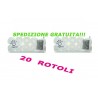 INGROSSO CARTA IGIENICA 20 ROTOLI 190 STRAPPI A ROTOLO -  PURA CELLULOSA - SPEDIZIONE GRATIS!!!