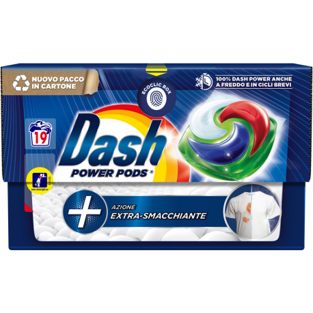 DASH POWER PODS EXTRA IGIENIZZANTE COLORE 19 PODS ECODOSI